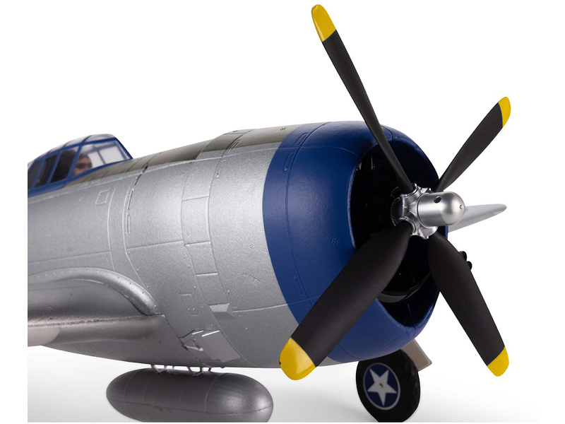 E-flite P-47 Razorback 1.2m SAFE Select BNF Basic | pkmodelar.cz