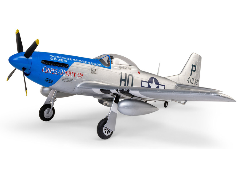 E-flite P-51D Mustang 1.2m SAFE Select BNF Basic | pkmodelar.cz
