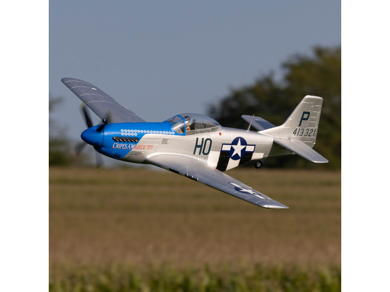E-flite P-51D Mustang 1.2m SAFE Select BNF Basic | pkmodelar.cz