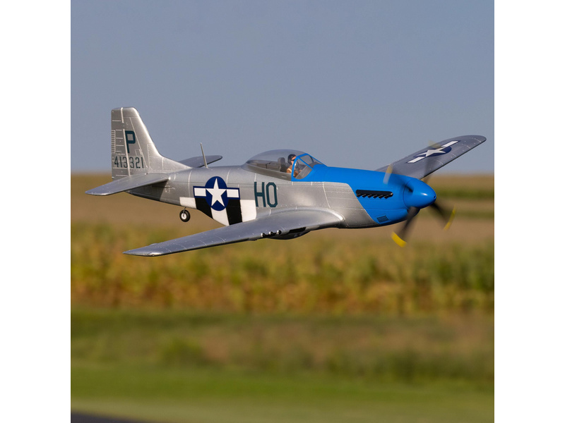 E-flite P-51D Mustang 1.2m SAFE Select BNF Basic | pkmodelar.cz