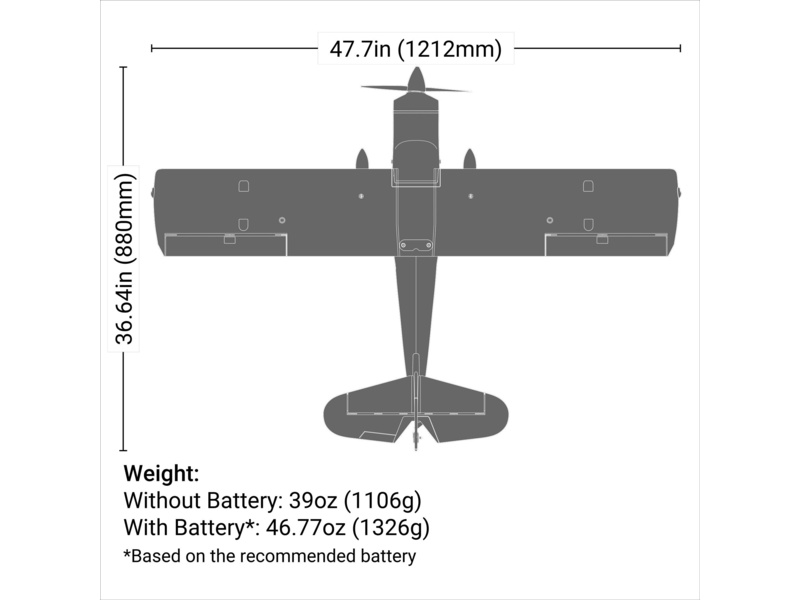 E-flite Decathlon RJG 1.2m SAFE Select BNF Basic | pkmodelar.cz