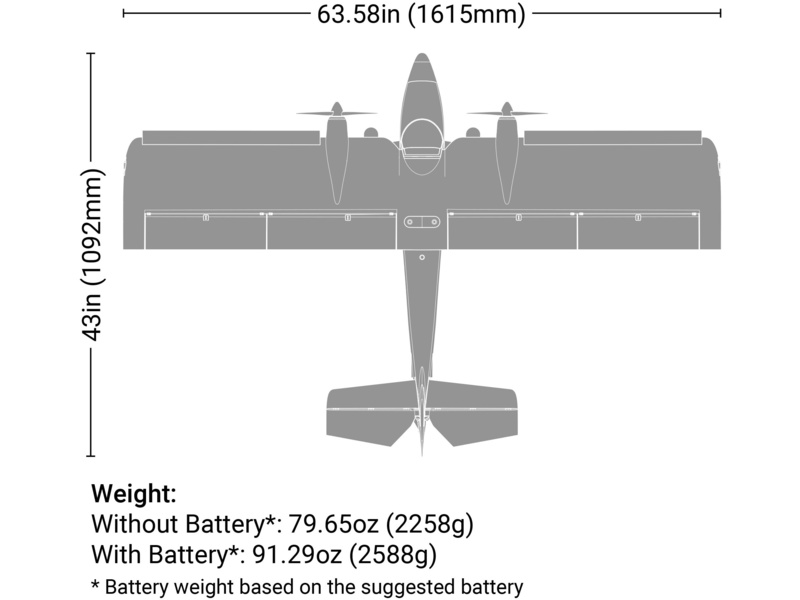 E-flite Twin Timber 1.6m SAFE Select BNF Basic | pkmodelar.cz