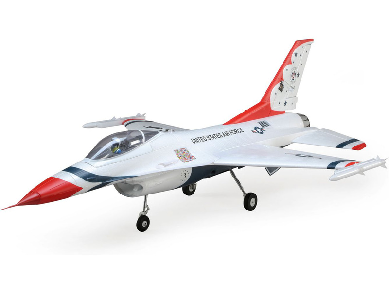 E-flite F-16 Thunderbirds 0.8m SAFE Select BNF Basic | pkmodelar.cz