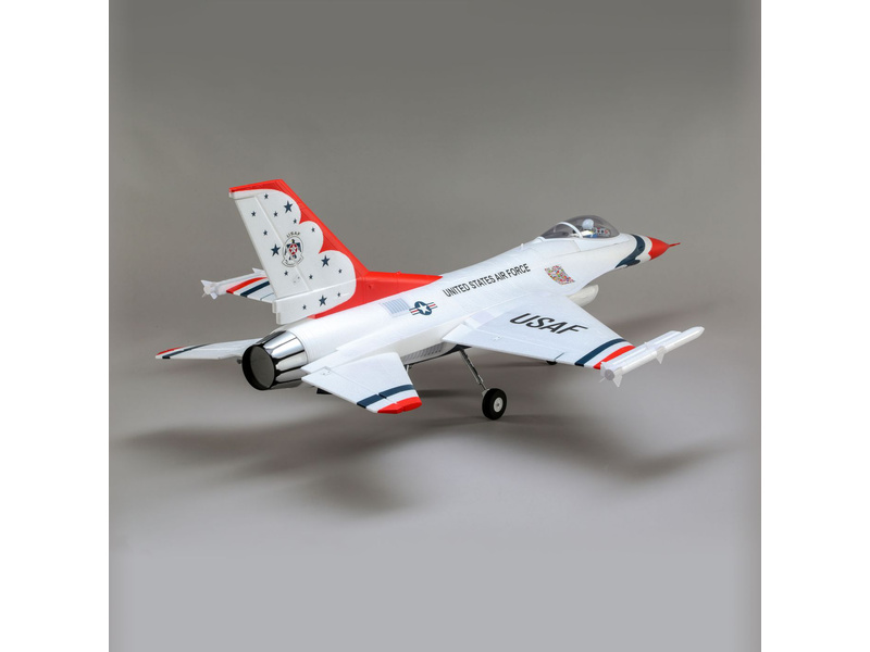 E-flite F-16 Thunderbirds 0.8m SAFE Select BNF Basic | pkmodelar.cz