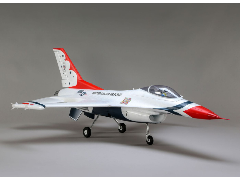 E-flite F-16 Thunderbirds 0.8m SAFE Select BNF Basic | pkmodelar.cz