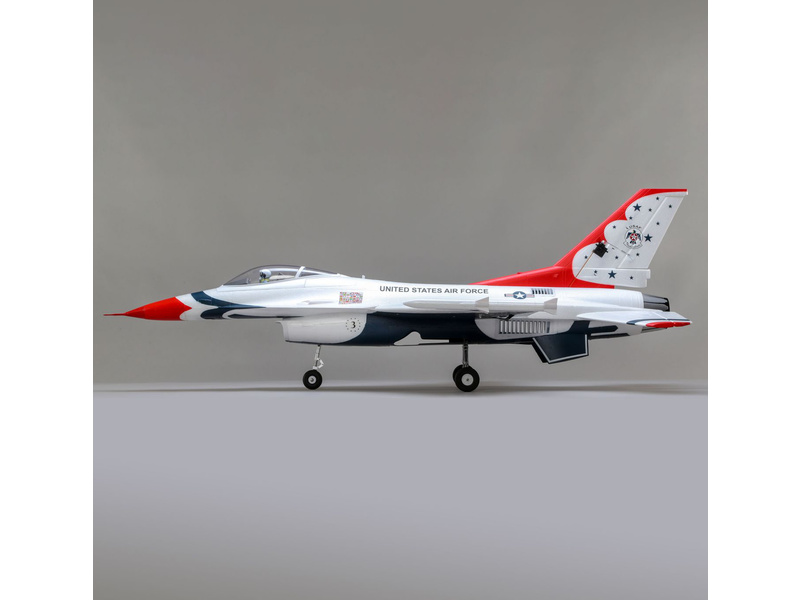 E-flite F-16 Thunderbirds 0.8m SAFE Select BNF Basic | pkmodelar.cz