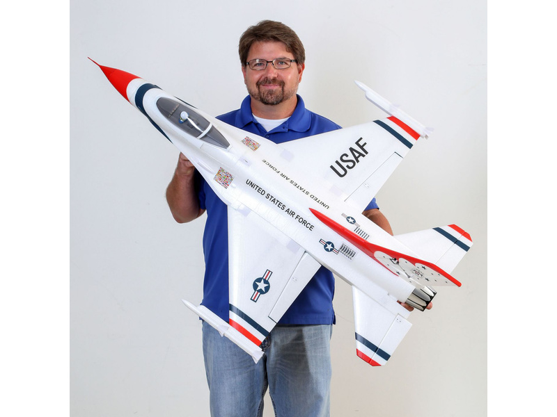 E-flite F-16 Thunderbirds 0.8m SAFE Select BNF Basic | pkmodelar.cz