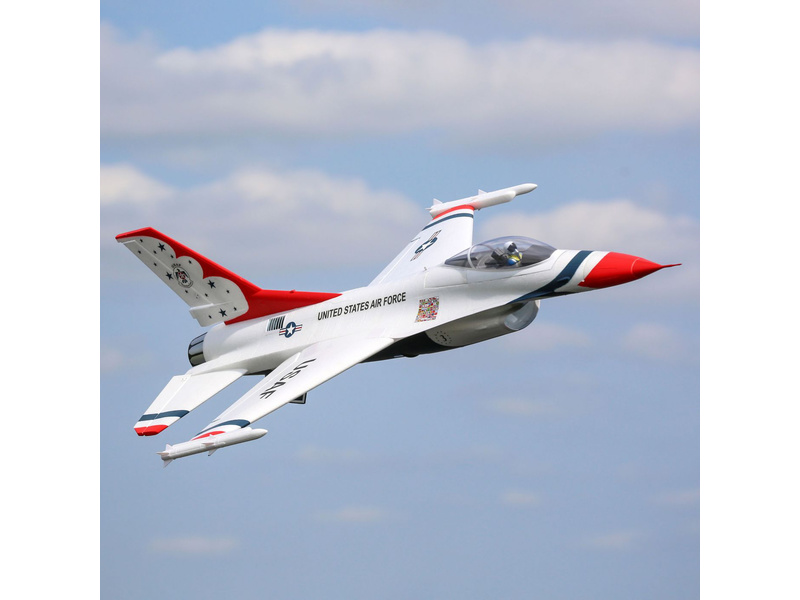 E-flite F-16 Thunderbirds 0.8m SAFE Select BNF Basic | pkmodelar.cz