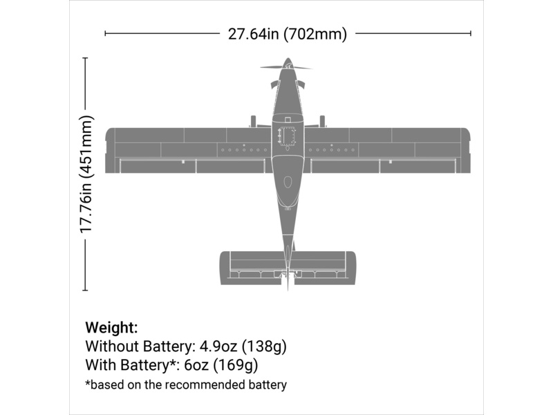 E-flite Air Tractor 0.70m SAFE Select BNF Basic | pkmodelar.cz