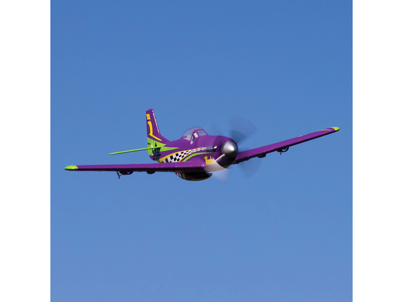 E-flite P-51D Voodoo 0.44m SAFE Select BNF Basic | pkmodelar.cz