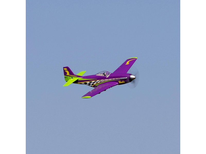 E-flite P-51D Voodoo 0.44m SAFE Select BNF Basic | pkmodelar.cz