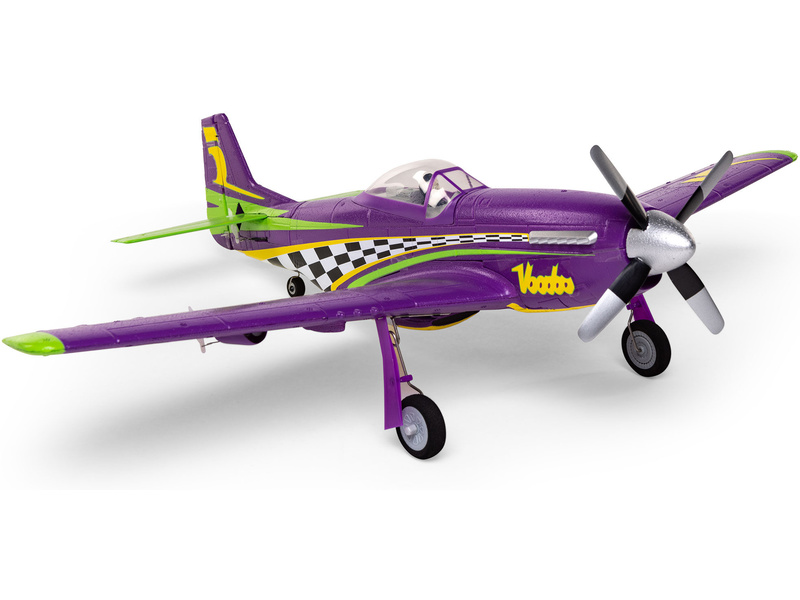 E-flite P-51D Voodoo 0.44m SAFE Select BNF Basic | pkmodelar.cz