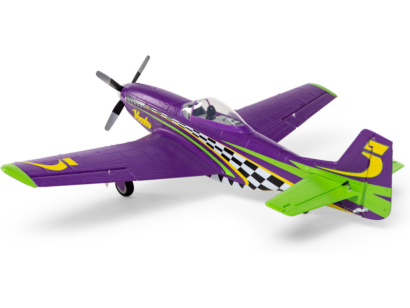 E-flite P-51D Voodoo 0.44m SAFE Select BNF Basic | pkmodelar.cz