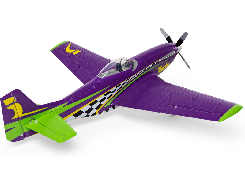 E-flite P-51D Voodoo 0.44m SAFE Select BNF Basic | pkmodelar.cz