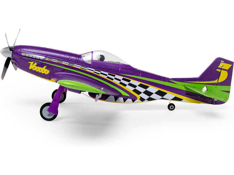 E-flite P-51D Voodoo 0.44m SAFE Select BNF Basic | pkmodelar.cz