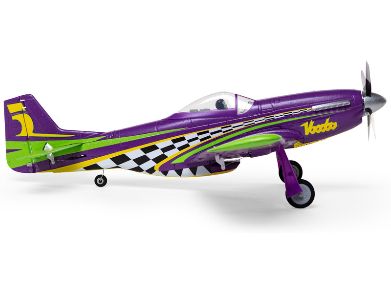 E-flite P-51D Voodoo 0.44m SAFE Select BNF Basic | pkmodelar.cz