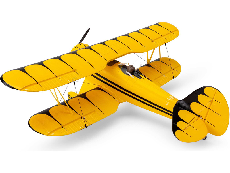 E-flite Waco 0.55m SAFE Select BNF Basic žluté | pkmodelar.cz