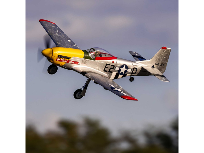 E-flite UMX P-51D Mustang “Detroit Miss” AS3X Safe Select BNF Basic | pkmodelar.cz