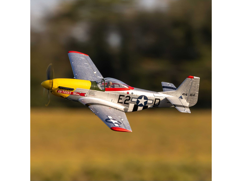 E-flite UMX P-51D Mustang “Detroit Miss” AS3X Safe Select BNF Basic | pkmodelar.cz