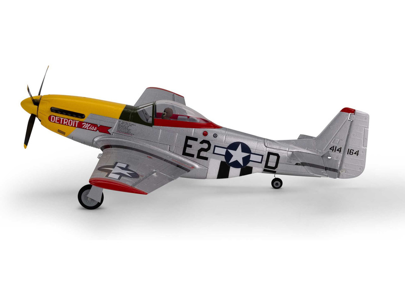 E-flite UMX P-51D Mustang “Detroit Miss” AS3X Safe Select BNF Basic | pkmodelar.cz