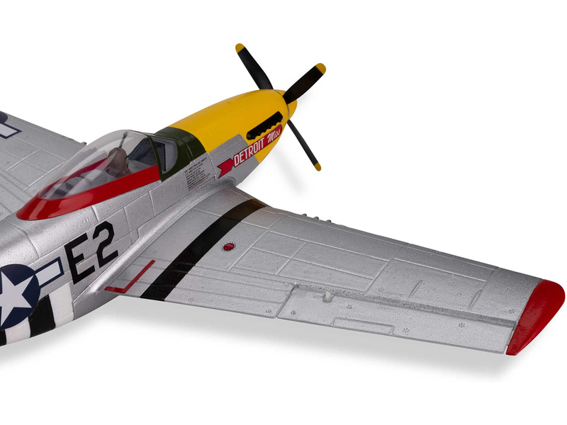 E-flite UMX P-51D Mustang “Detroit Miss” AS3X Safe Select BNF Basic | pkmodelar.cz