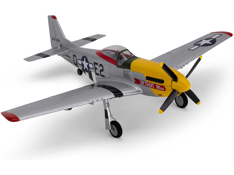 E-flite UMX P-51D Mustang “Detroit Miss” AS3X Safe Select BNF Basic | pkmodelar.cz