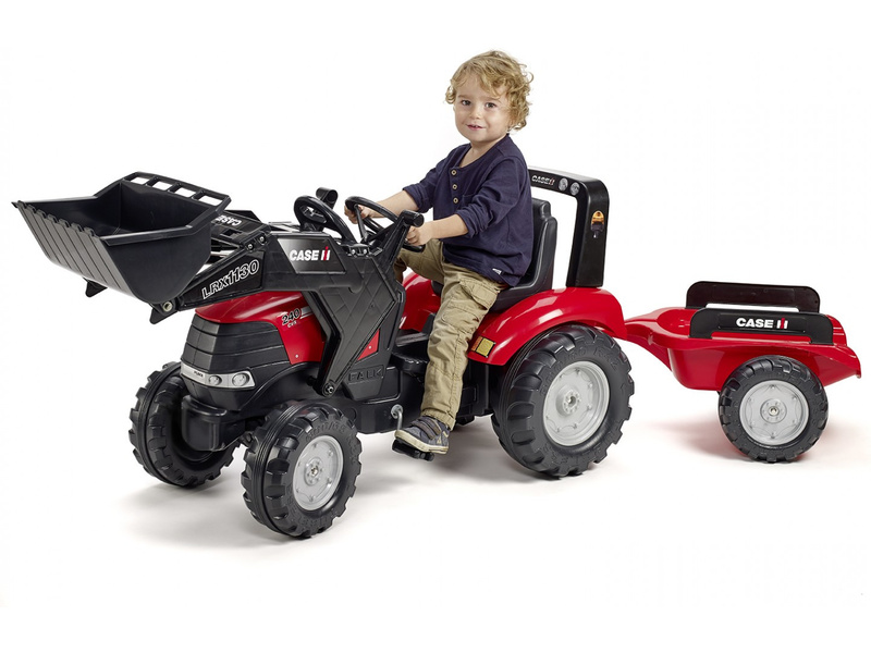 FALK - Šlapací traktor Case IH Puma 240CVX s nakladačem a vlečkou | pkmodelar.cz