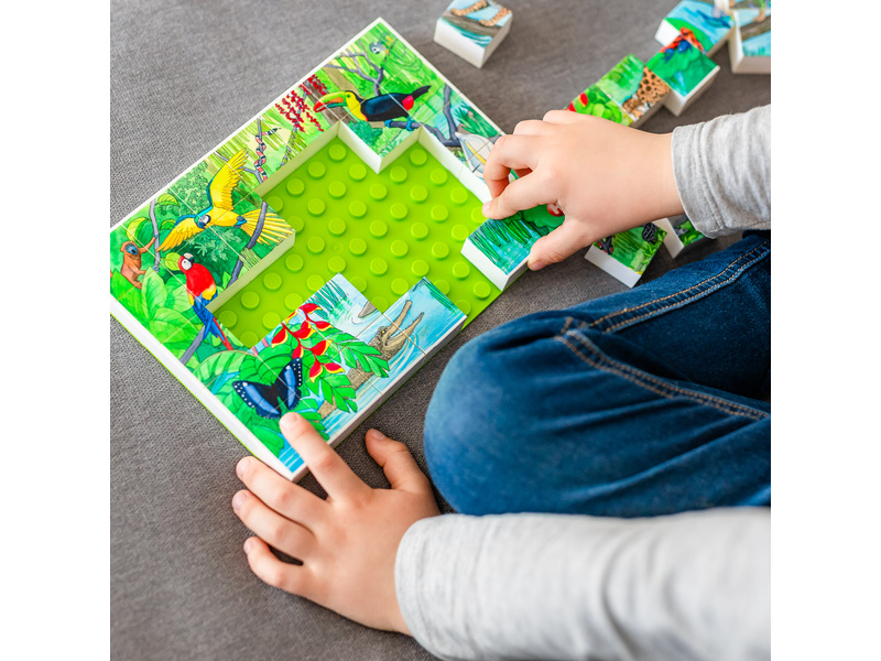 HUBELINO Puzzle - Zvířata v pralese | pkmodelar.cz