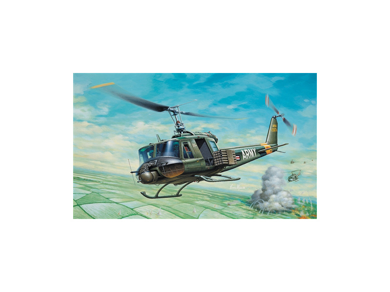 Plastikový model vrtulníku Italeri 0040 Bell UH-1B Huey (1:72) | pkmodelar.cz