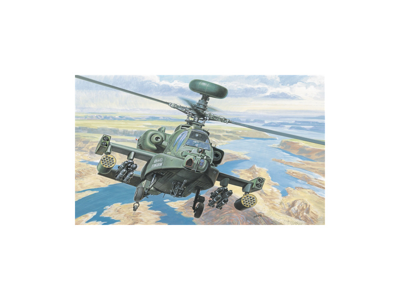 Plastikový model vrtulníku Italeri 0080 AH-64D Apache Longbow (1:72) | pkmodelar.cz