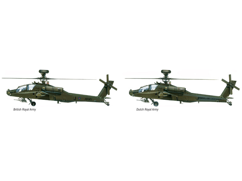 Plastikový model vrtulníku Italeri 0080 AH-64D Apache Longbow (1:72) | pkmodelar.cz