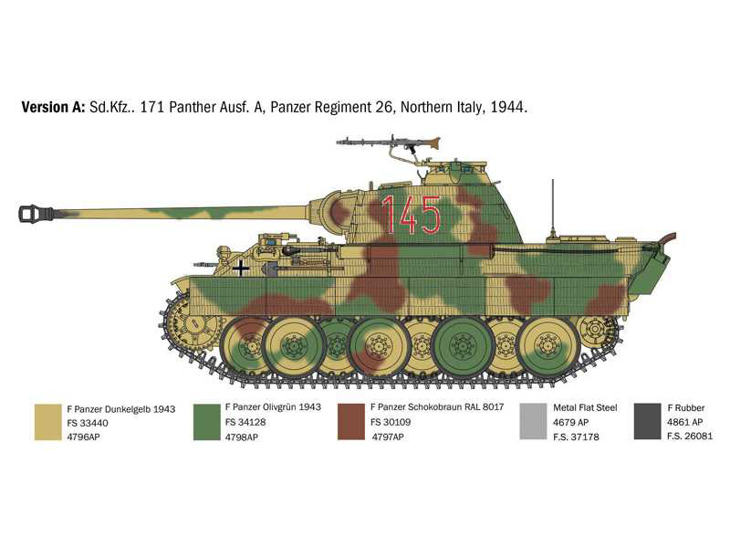 Italeri Sd.Kfz. 171 Panther Ausf A (1:35) | pkmodelar.cz