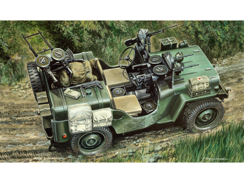 Plastikový model vojenské techniky Italeri 0320 Commando Car (1:35) | pkmodelar.cz