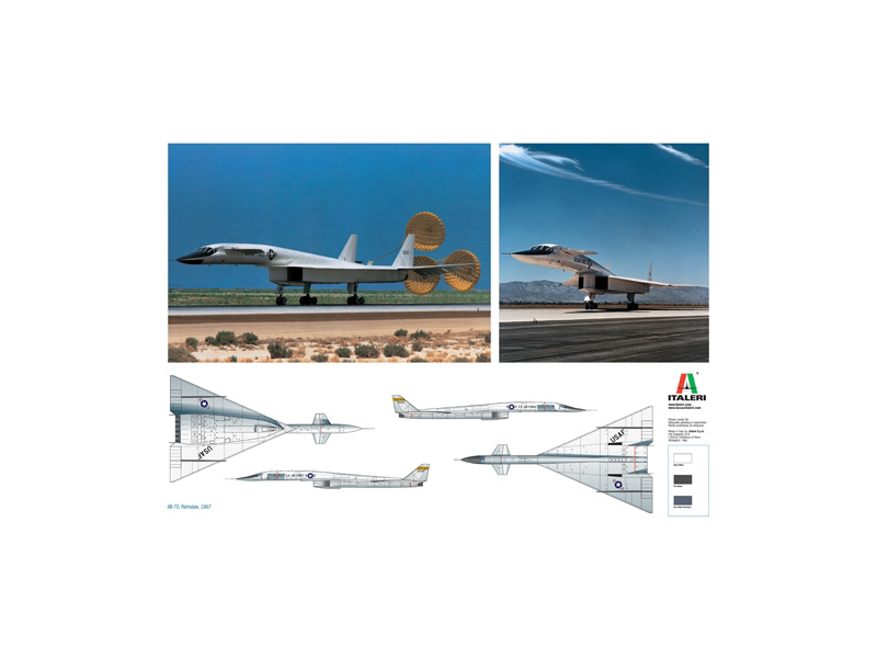 Plastikový model letadla Italeri 1282 XB-70 Valkyrie ex-AMT (1:72) | pkmodelar.cz