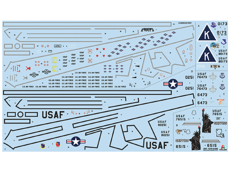 Plastikový model letadla Italeri 1378 B-52G Stratofortress (1:72) | pkmodelar.cz
