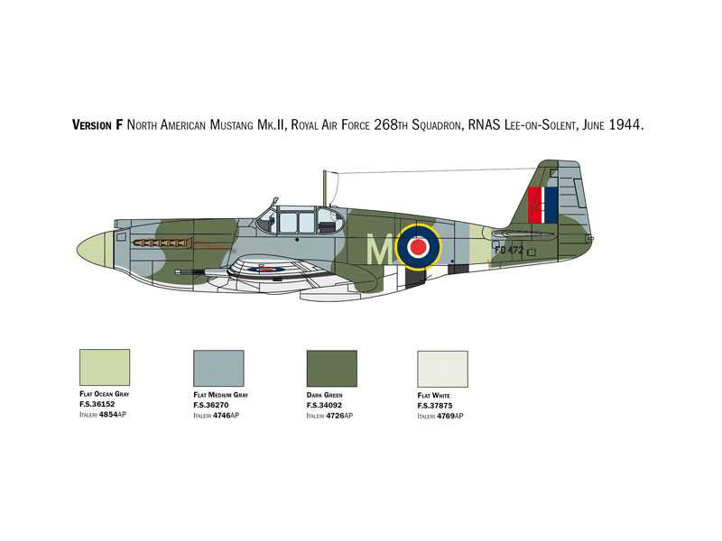 Italeri 1423 North American P-51A Mustang (1:72) | pkmodelar.cz