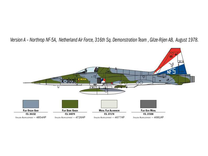 Italeri 1441 Northrop F-5A Freedom Fighter (1:72) | pkmodelar.cz