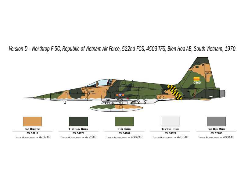 Italeri 1441 Northrop F-5A Freedom Fighter (1:72) | pkmodelar.cz