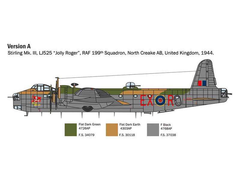 Italeri 1462 Short Stirling Mk.III (1:72) | pkmodelar.cz
