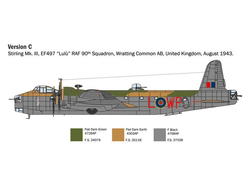 Italeri 1462 Short Stirling Mk.III (1:72) | pkmodelar.cz