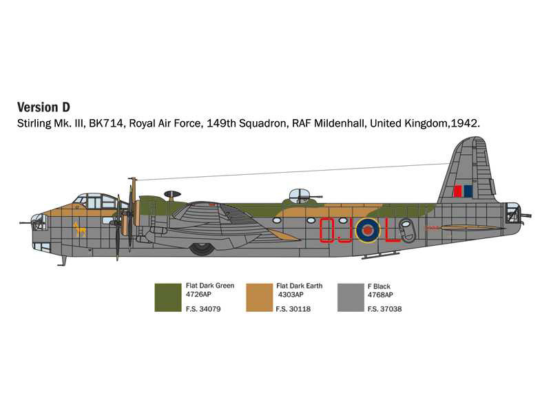 Italeri 1462 Short Stirling Mk.III (1:72) | pkmodelar.cz