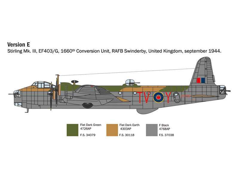 Italeri 1462 Short Stirling Mk.III (1:72) | pkmodelar.cz