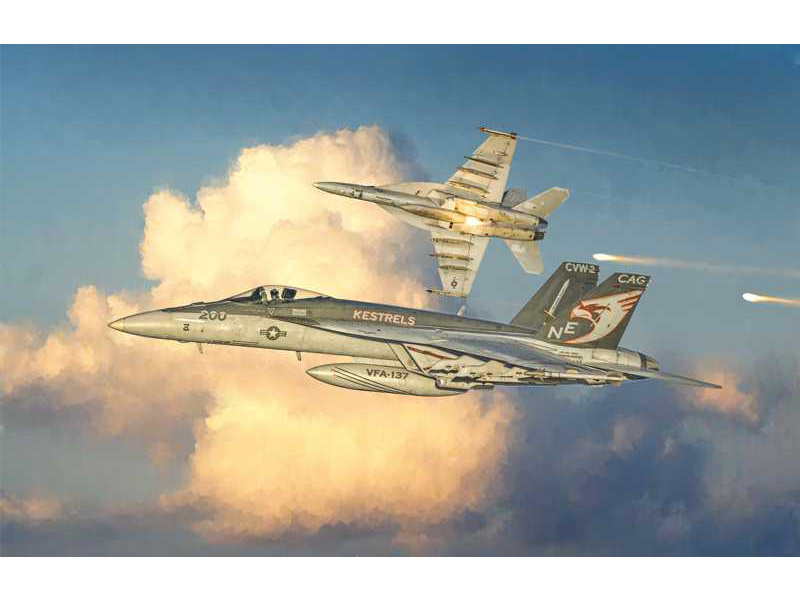 Plastikový model letadla Italeri 2791 McDonnell Douglas F/A-18 E Super Hornet (1:48) | pkmodelar.cz