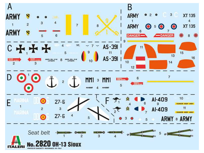 Italeri Bell OH-13 Sioux Corean War (1:48) | pkmodelar.cz