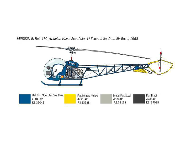 Italeri Bell OH-13 Sioux Corean War (1:48) | pkmodelar.cz