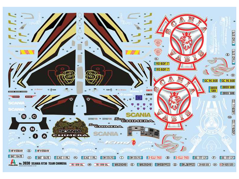  Italeri 3930 Scania R730 Streamline Team Chimera (1:24) | pkmodelar.cz