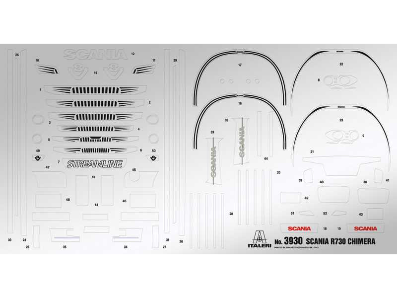  Italeri 3930 Scania R730 Streamline Team Chimera (1:24) | pkmodelar.cz