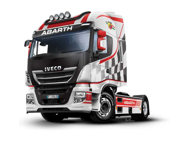 Plastikový model kamionu Italeri 3934 Iveco HI-WAY E5 Abarth (1:24) | pkmodelar.cz