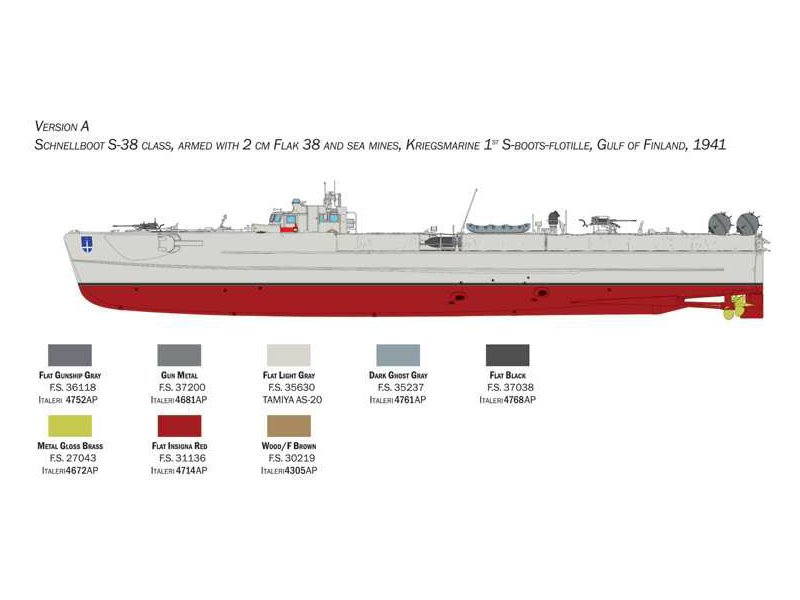 Italeri Schnellboot S-26/S-38 (1:35) | pkmodelar.cz