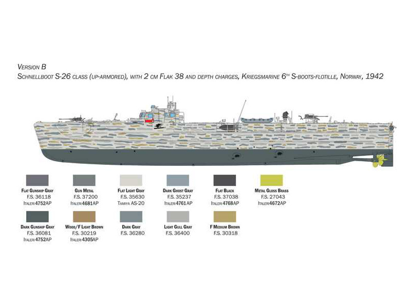 Italeri Schnellboot S-26/S-38 (1:35) | pkmodelar.cz